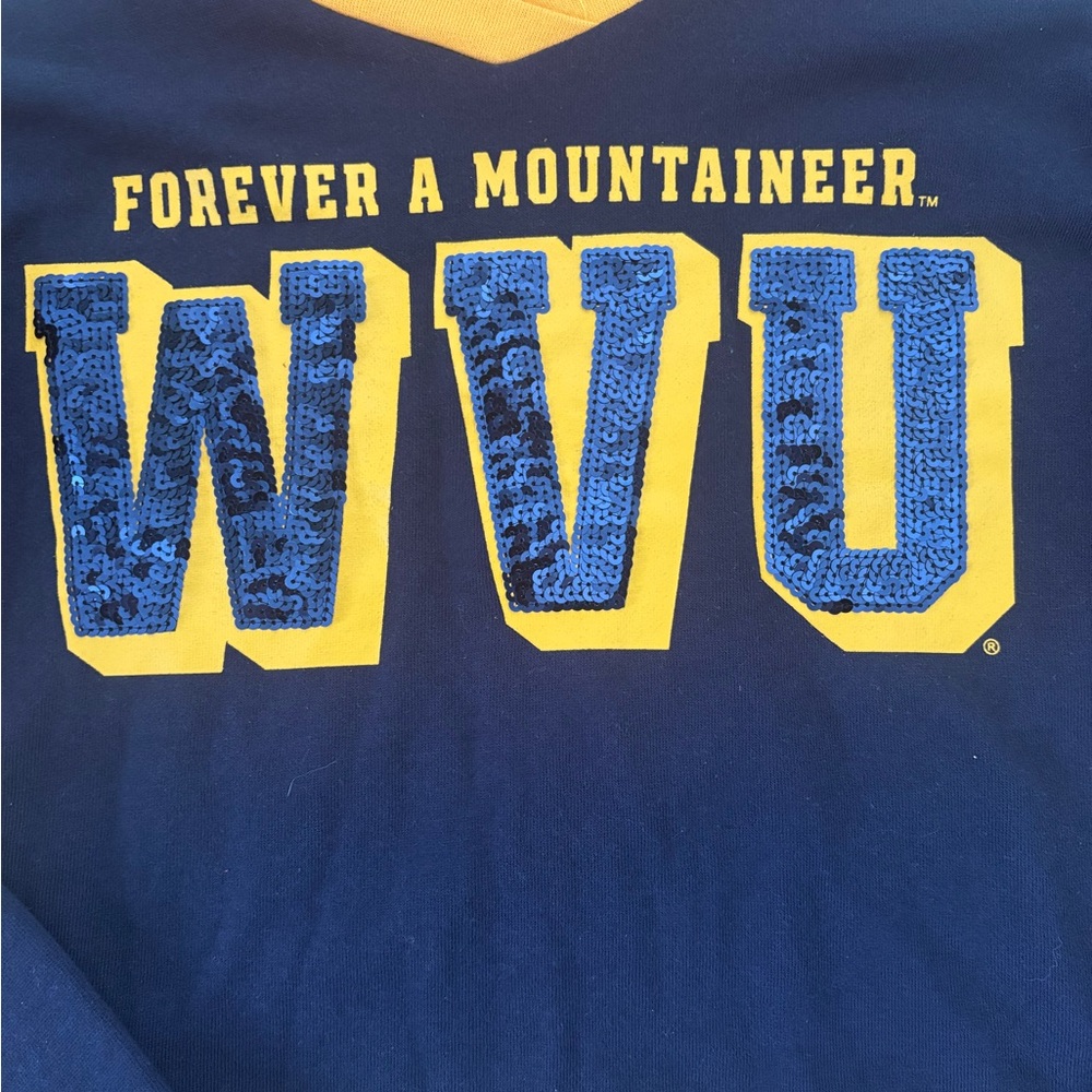WVU  Navy & Gold Long-Sleeve Rugby Shirt - Picture 3 of 7
